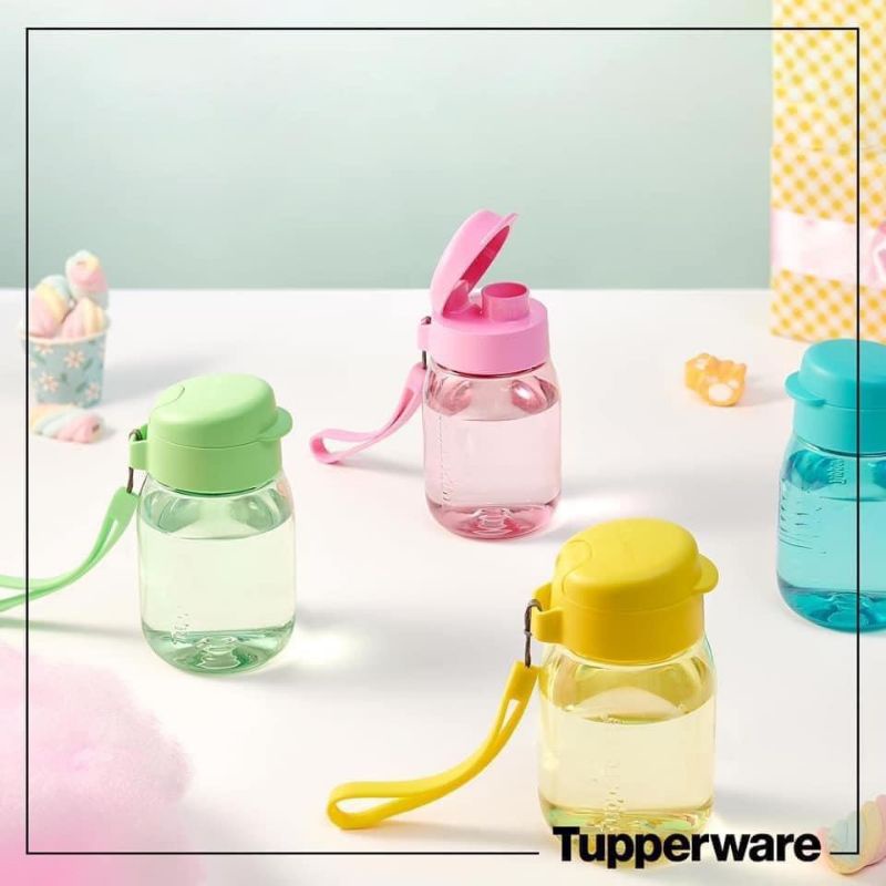 Bình uống nước Lohas Tupperware 350ml♥️bình nước Tup