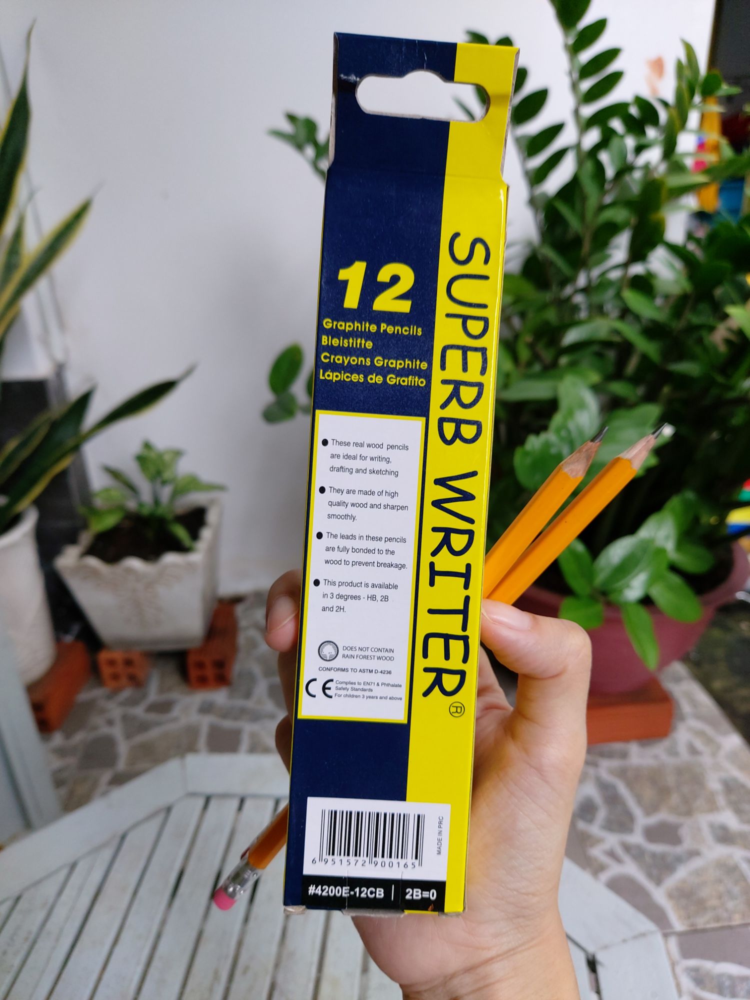 Hộp 12 cây bút chì 2B Marco 4200E ( chính hãng công ty )