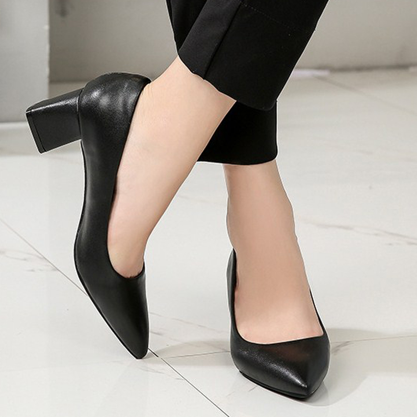 Giày cao gót 5 cm nữ/ Giày cao gót vuông nữ