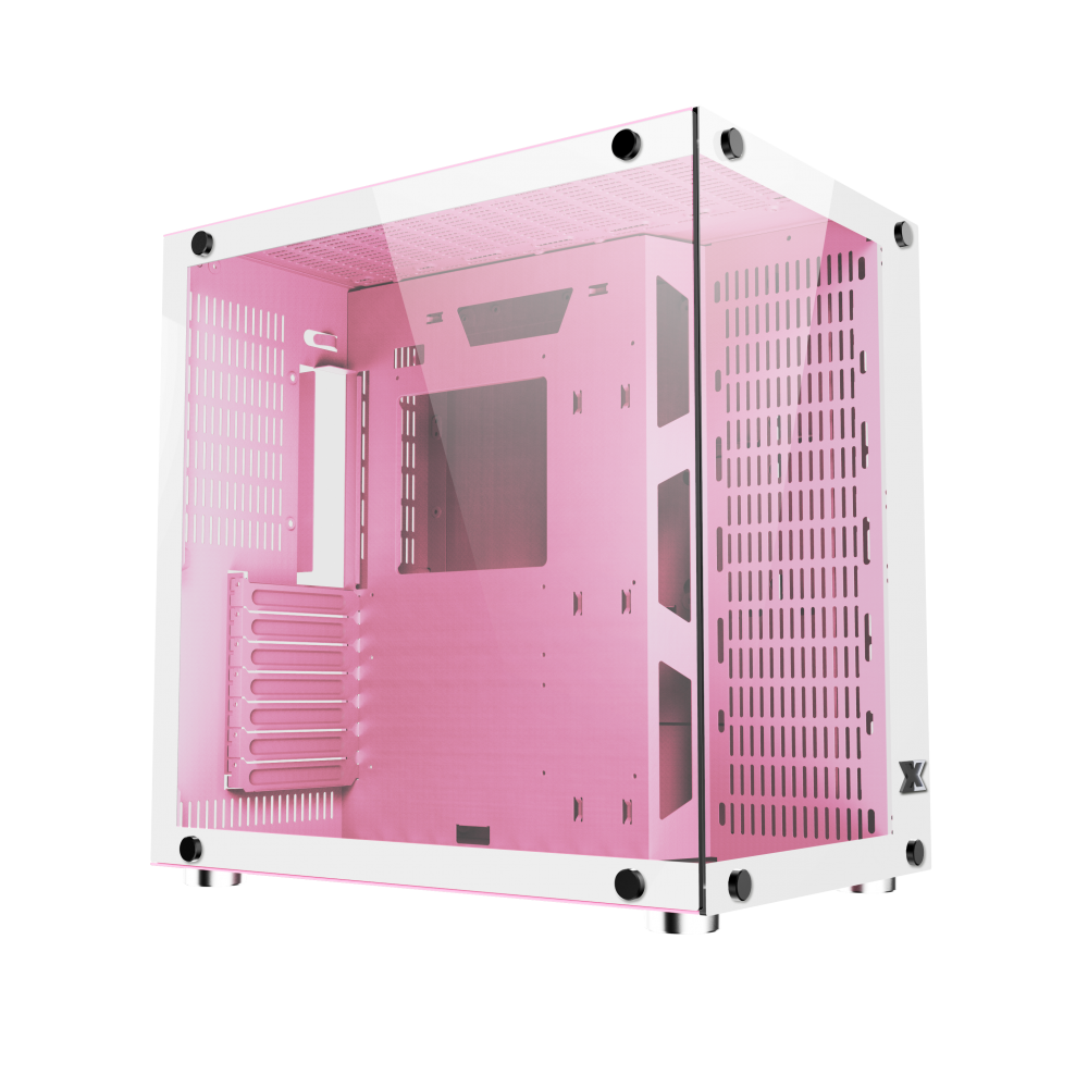 Vỏ Case Xigmatek Aquarius Plus QUEEN (Mid Tower/Màu Hồng)