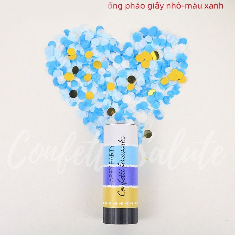 Pháo giấy kim tuyến mini, pháo sinh nhật, pháo giấy trang trí, pháo giấy mini