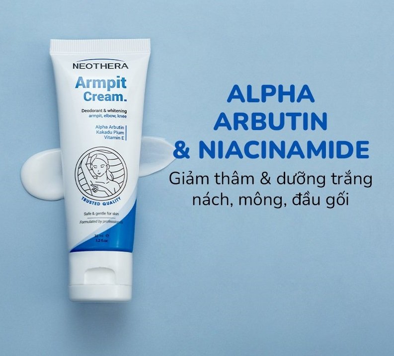 Kem hebe - dưỡng trắng giảm thâm, dành cho vùng thâm nách, khuỷu tay, mông, vùng bikini