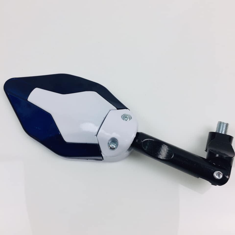 Gương / kính chiếu hậu xe máy FERRI AB (xanh-trắng)