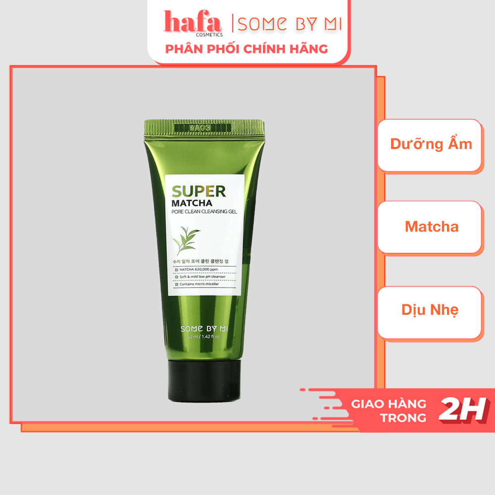 Facial Cleanser mild soothing, moisturizing, shrink pores by some eyelashes Super matcha pore clean Cleansing Gel 100ml