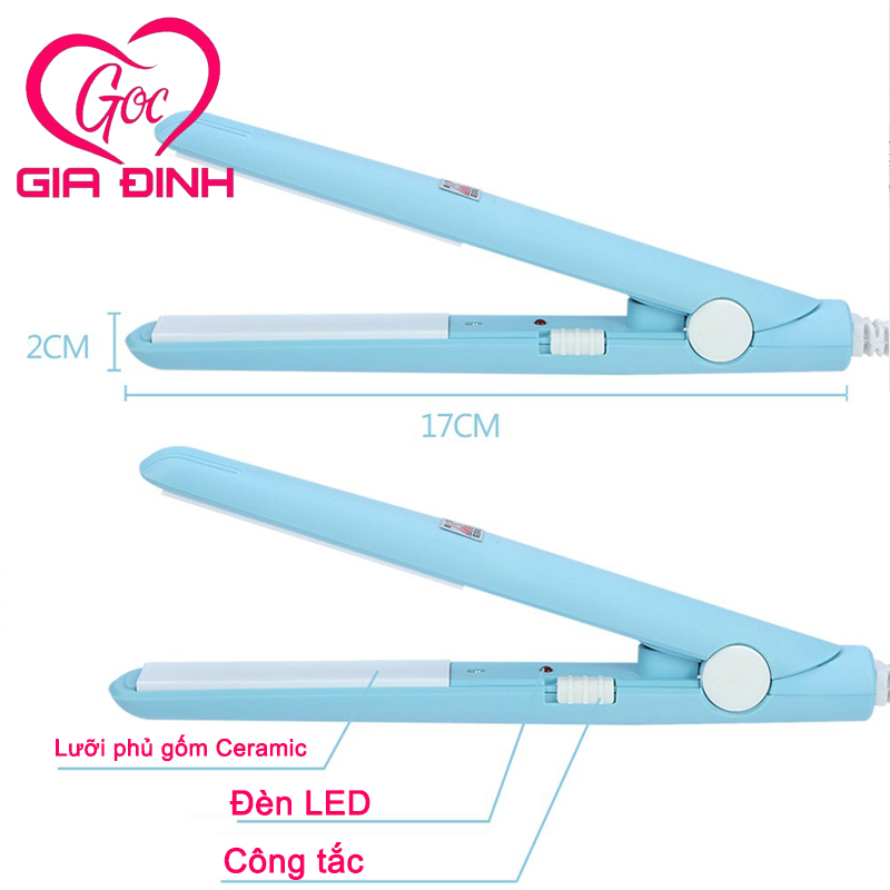 Combo Máy là tóc mini + Máy làm xoăn tóc mini
