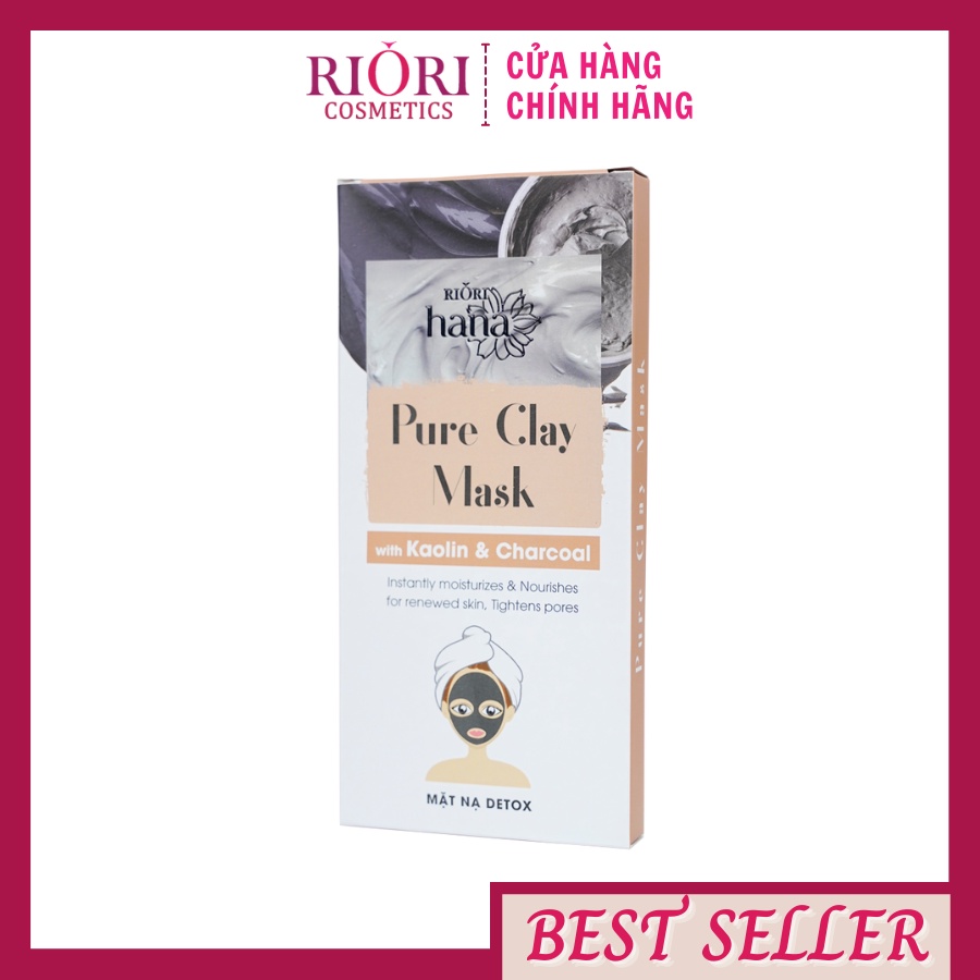 Mặt Nạ Đất Sét Detox Thải Độc Da RIORI Pure Clay Mask (6 gói)