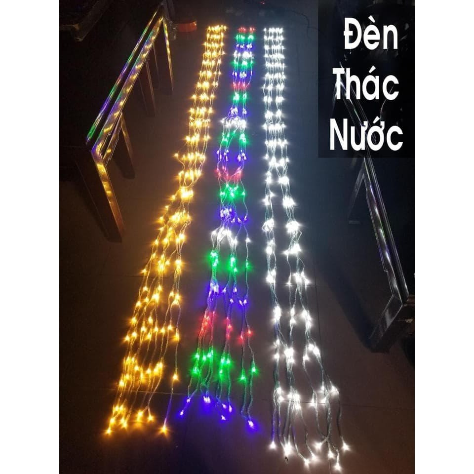 Bộ Đèn Led Trang Trí Thả Mành Kiểu Mưa Rơi Thác Nước 10 Sợi 2m
