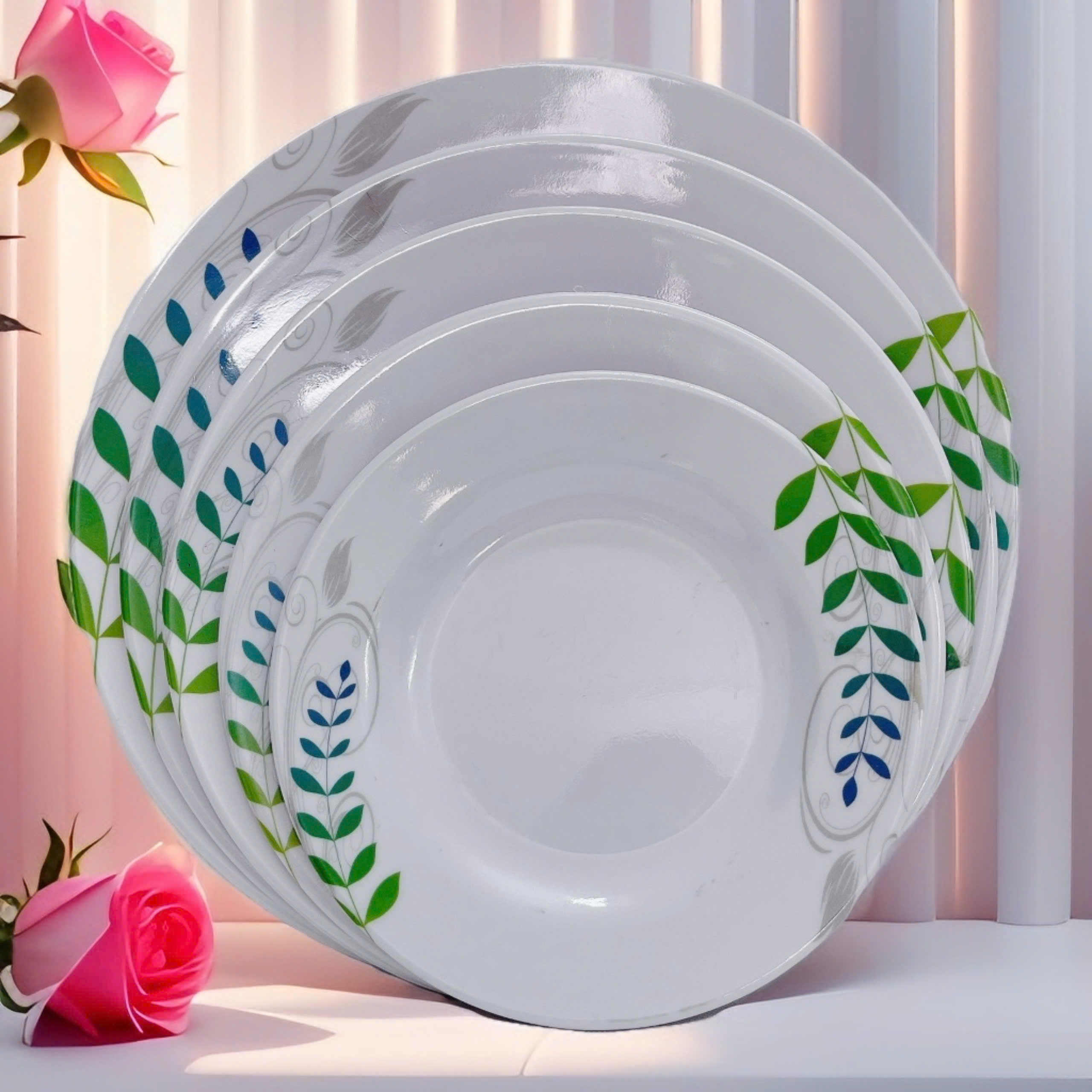 Dĩa 7 Cạn Trơn Melamine 2207 ( 18cm x 18cm )