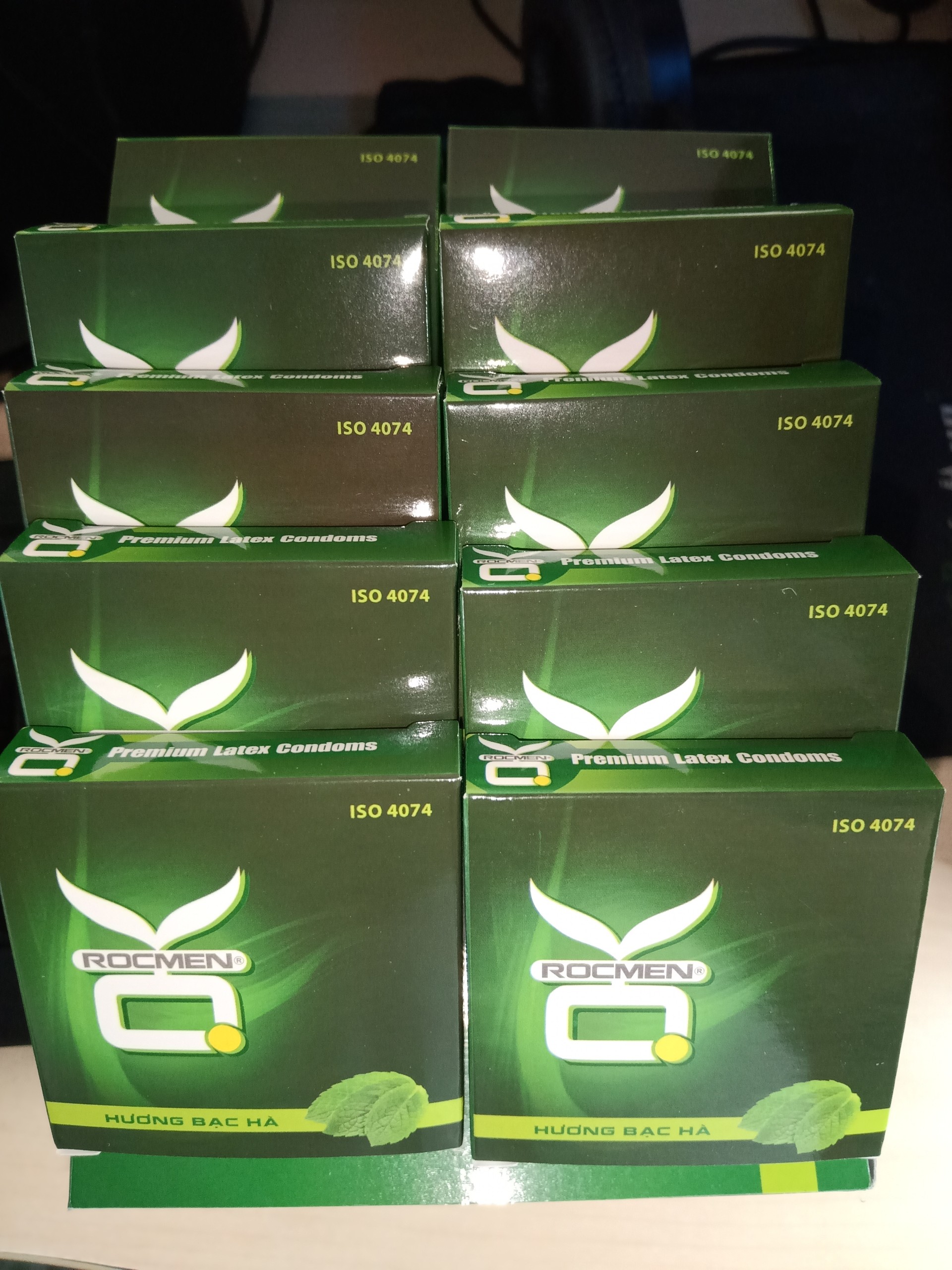 COMBO 10 Hộp Bao Cao Su OK ROCMEN Tinh chất bạc hà the mát ( 1 hộp 3 cái - 10 hộp 30 cái )