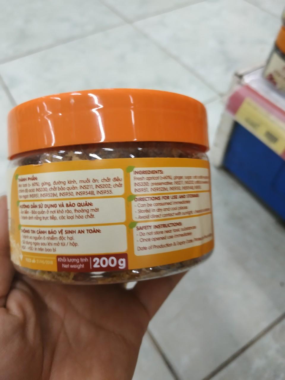 mơ gừng chua mặn ngọt 200g