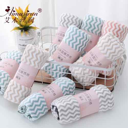 Combo 10 Khăn Mặt Hàn Quốc 50x35cm (Có Dòng Kẻ)