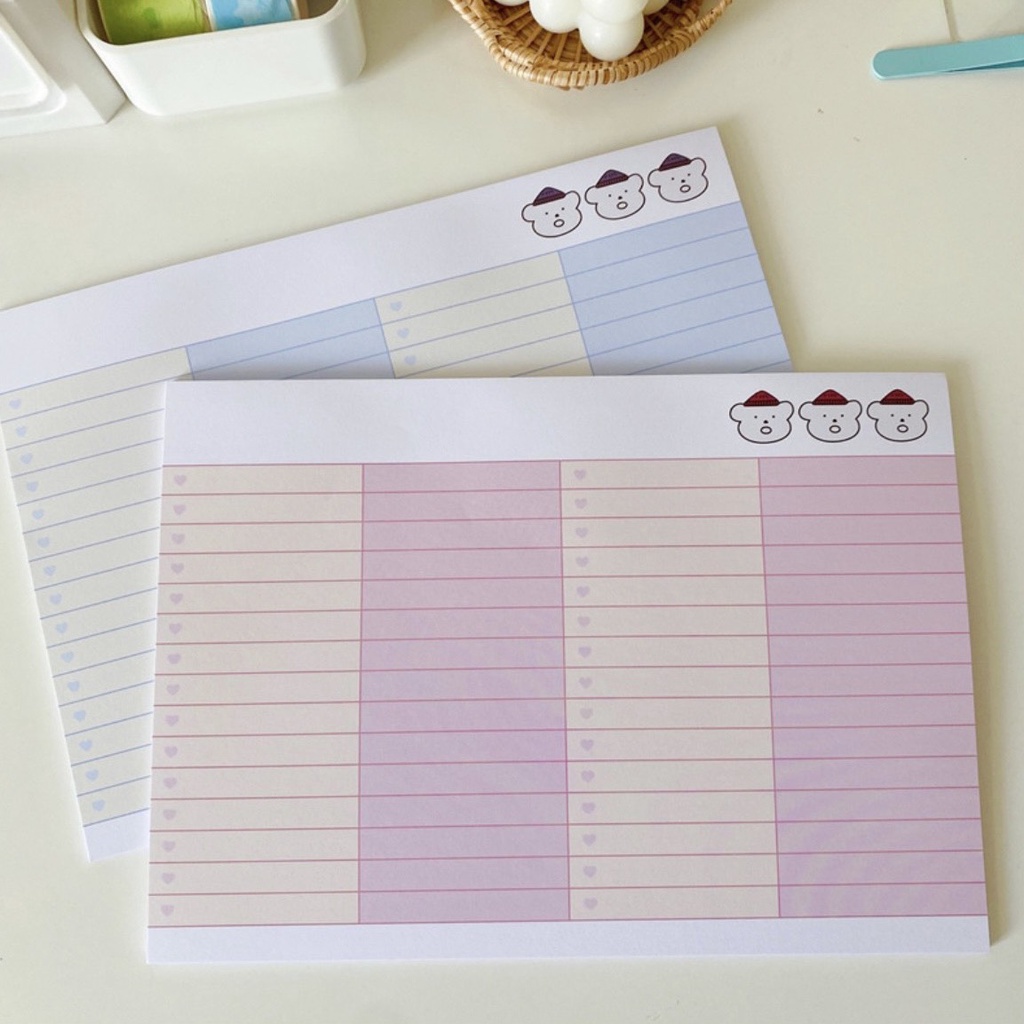 Giấy note ghi bài B5 khổ ngang