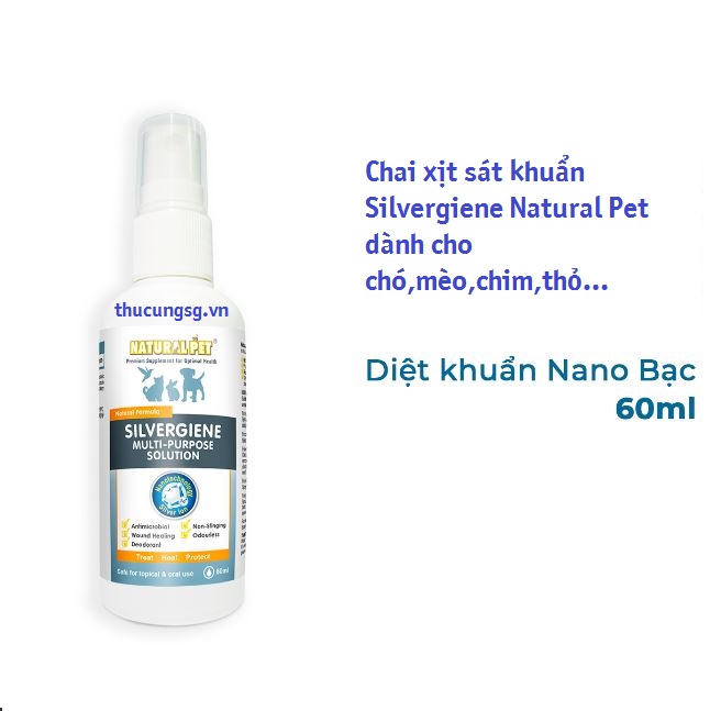 Xịt đa năng sát khuẩn nano bạc silvergiene 60ml
