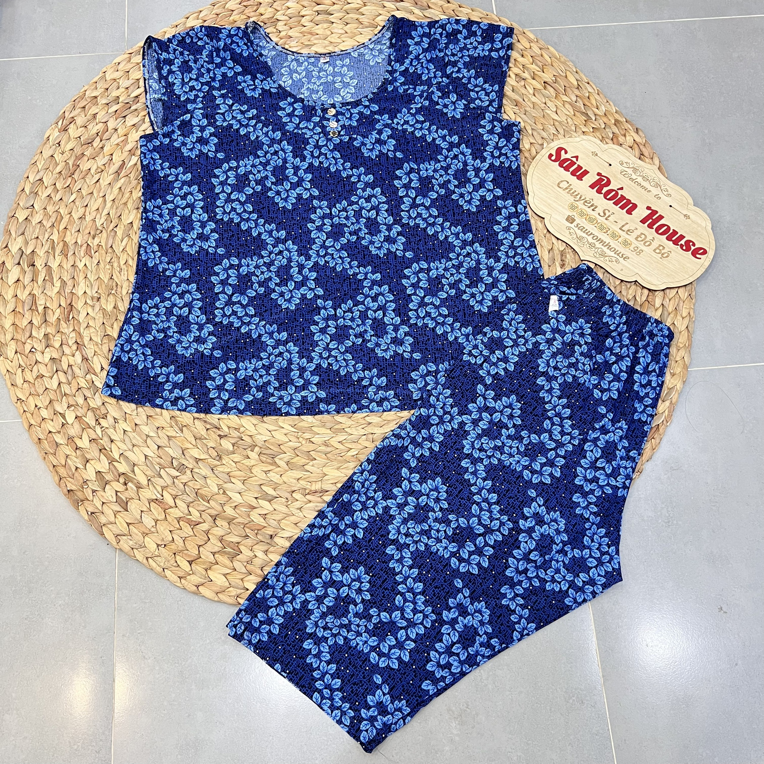 [BIGSIZE 7,8: 75-100kg] Bộ trung niên thun lạnh quần lửng