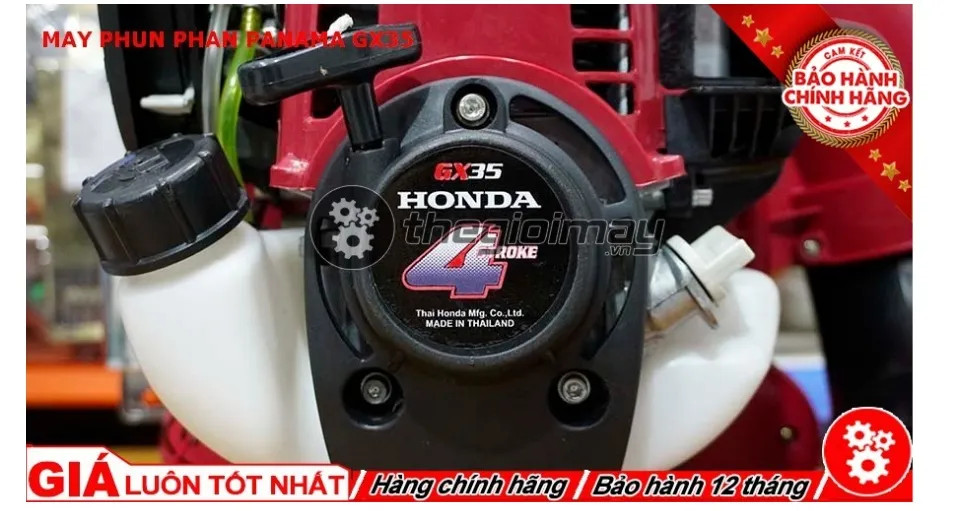 Bình phun phân phun hạt phun vôi Panama động cơ 4 thì gx 35