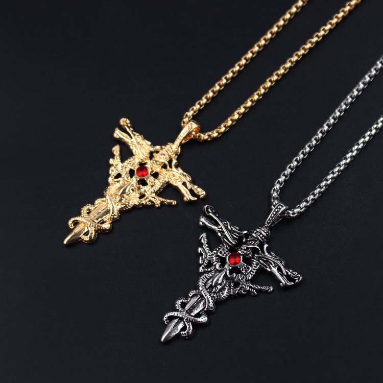 [HCM]Dây Chuyền Nam Thần Kiếm Cá Tính  Thời Trang Cao Cấp  VCRONGCUONKIEM03