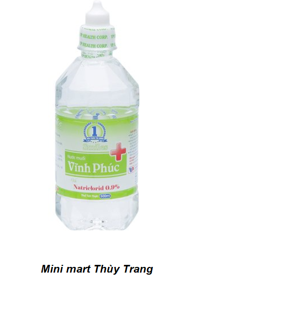 Nước muối sinh lý NaCl 0.9% Vĩnh Phúc chai 1 lít