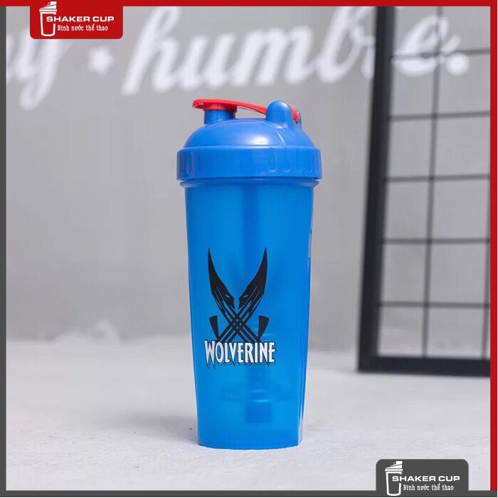 Bình lắc tập gym bình thể thao shake bottle Super Hero