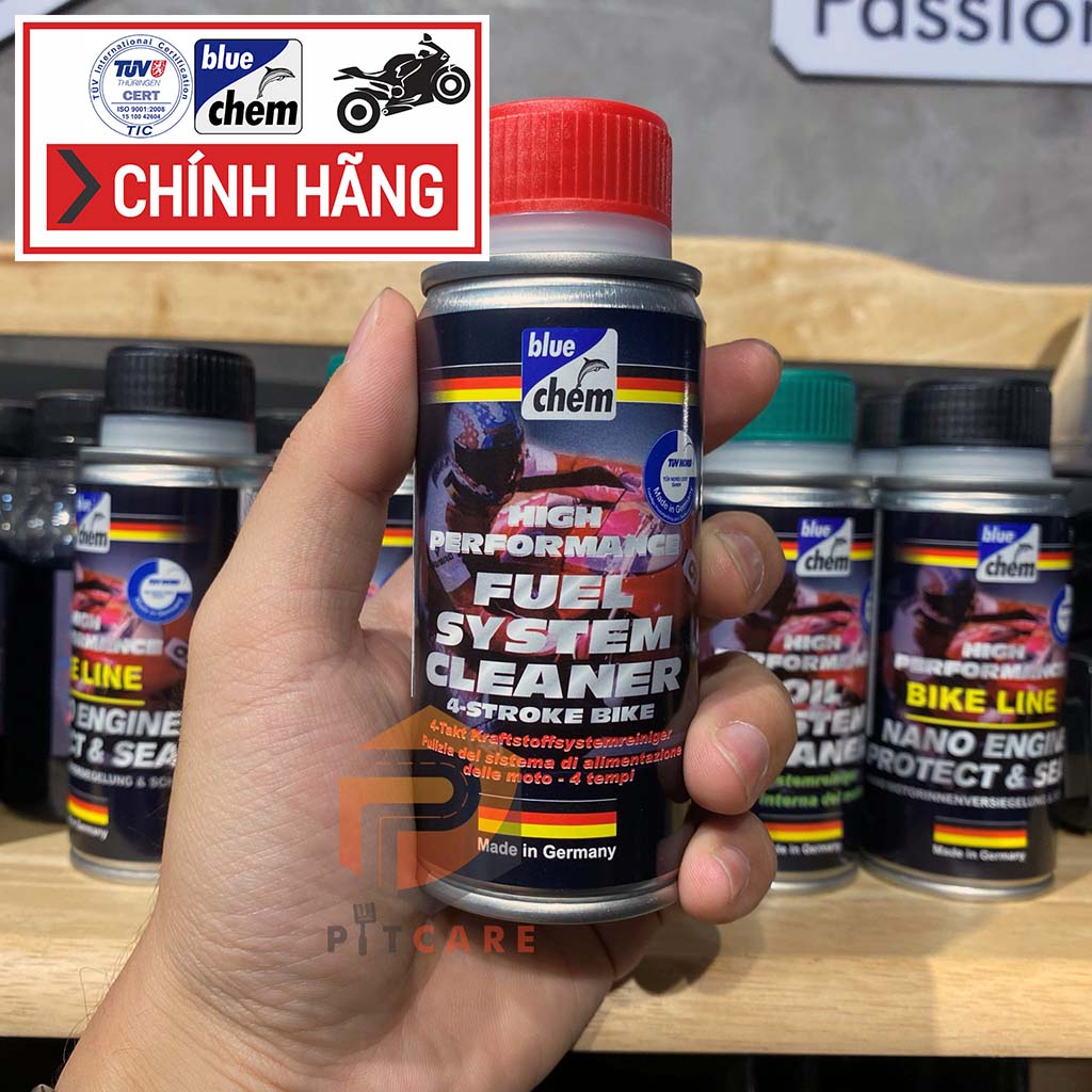 Dung Dịch Vệ Sinh Hệ Thống Xăng Bluechem Fuel Sysem Cleaner 50ml Làm Sạch Buồng Đốt Hiệu Quả