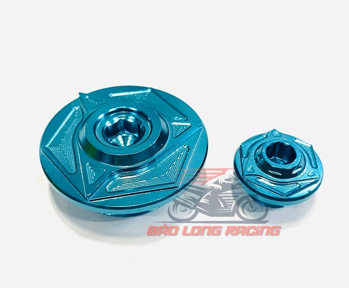 Ốc Mâm Lửa 3 đao Xoáy kiểu GR5 gắn xe máy Wave,Dream,Winner,Sonic......màu Xanh Lục Bảo