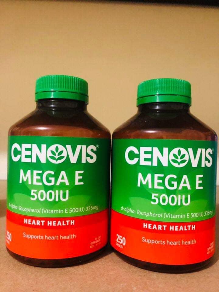 Cenovis Mega E 500iu Capsules Value Pack 250 Pack - vitamin E