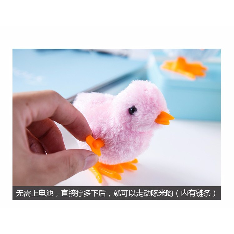 Gà dây cót, con gà vặn dây cót đồ chơi cho bé