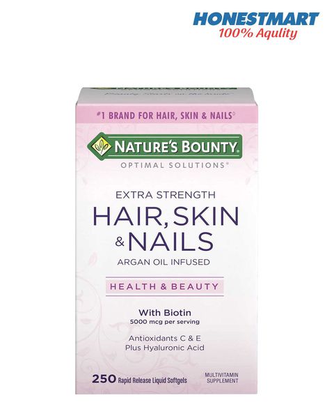 Viên uống đẹp da tóc Nature s Bounty Hair Skin & Nails 250 viên