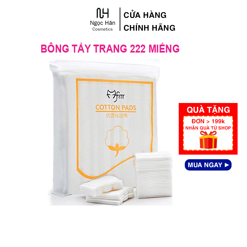 Bông Tẩy Trang 3 Lớp Cotton Pads 222 Miếng