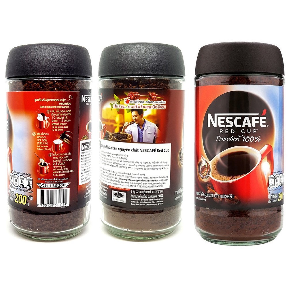 NESCAFE REDCUP 200G NHẬP KHẨU THÁI LAN