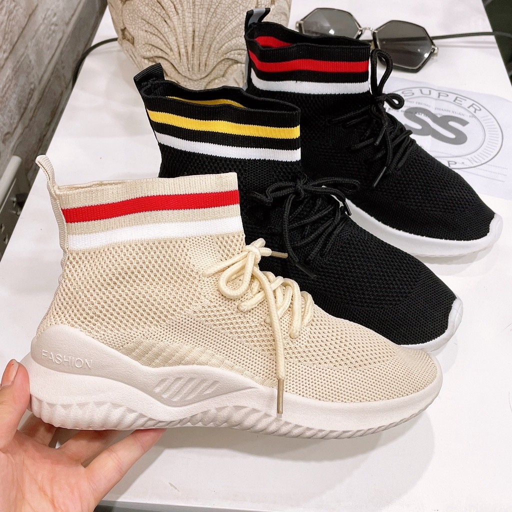 ❁  [Freeship] Giày boot len đen trắng nhiều màu đi êm hot 2021