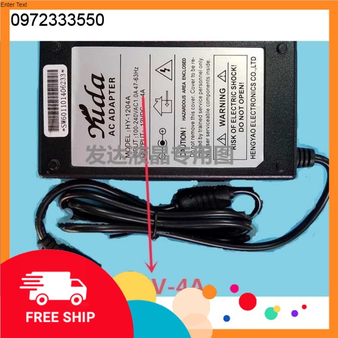 [HCM]Nguồn adaptor 12v-4A chui lớn