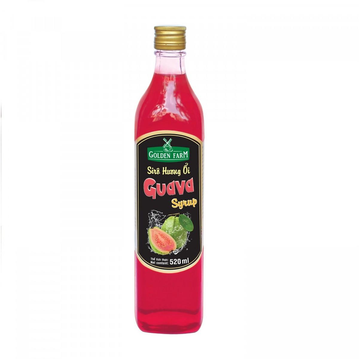 Siro Golden Farm hương ổi (Guava) Chai 520ml - Gia store
