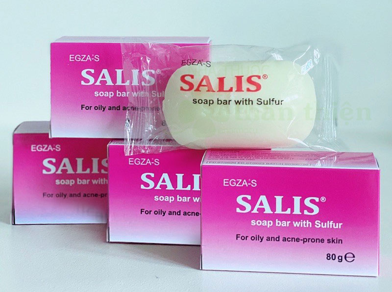 [HCM][ Chính Hãng ] Xà Bông Tắm Mụn SALIS SOAP BAR 80G