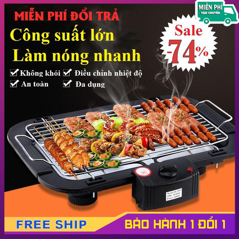Bếp nướng không khói, bếp nướng điện - bảo hành 12 tháng - bếp nướng không khói-