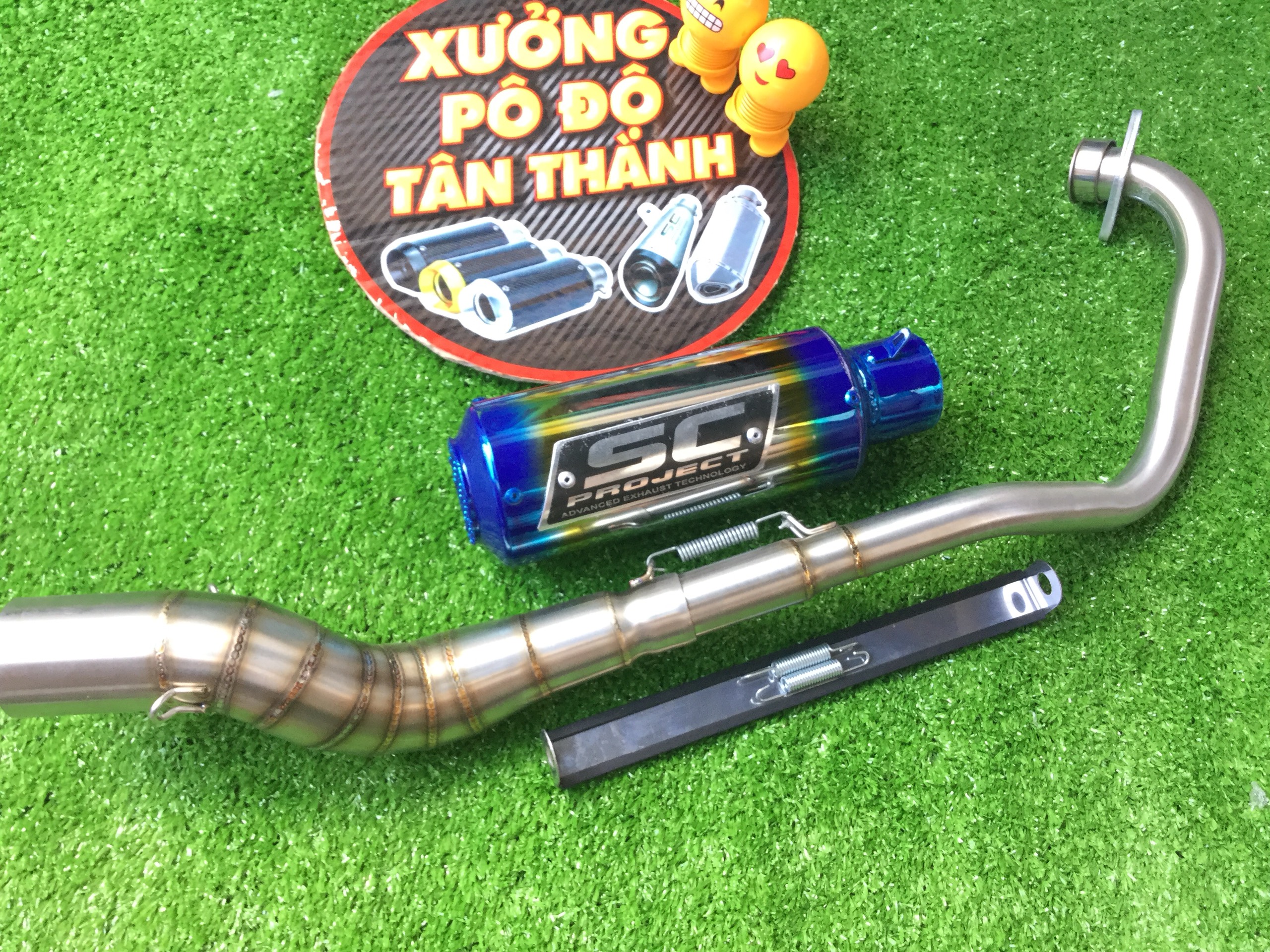 PÔ SC LƯỚI 7 MÀU FULL CỔ CONG 2 KHÚC INOX 304 xe WAVE, SIRIUS, EXCITER, WINER, RAIDER FI, SATRIA, GSX , Sản Phẩm Chất Lượng, Gian Hàng Uy Tín, Giá Cả Cực Tốt, Mua Ngay.