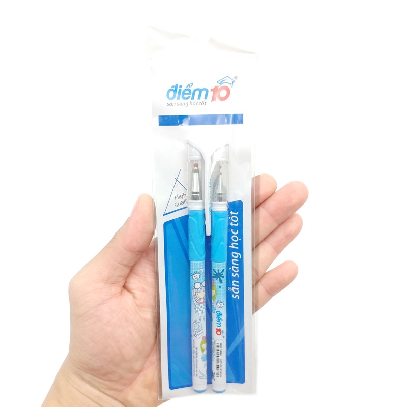 Vỉ 2 bút gel thiên long tp-gel01 - mực xanh