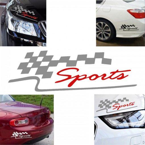 Decal chữ sport màu TRẮNG