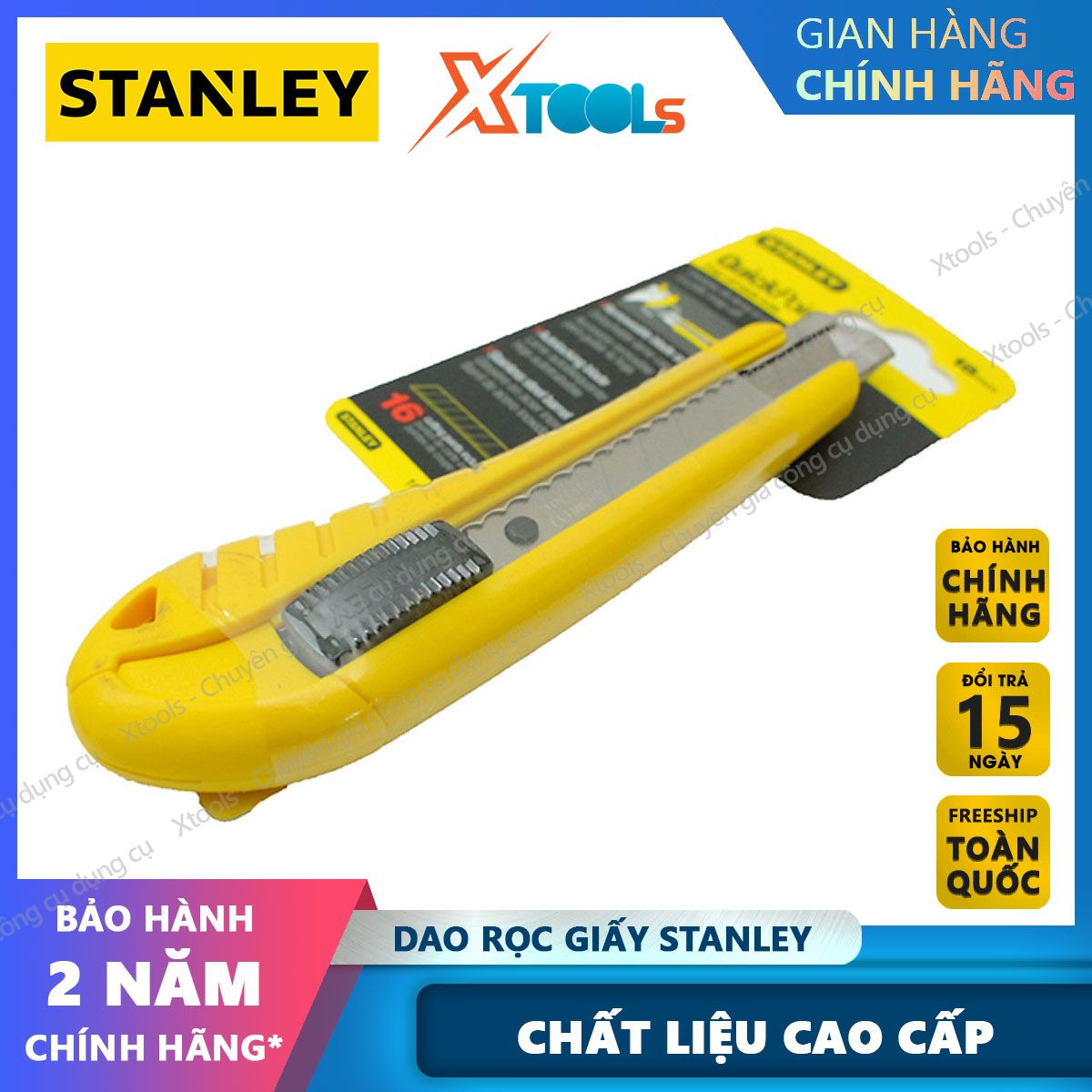Stanley paper knife 10-280-0-23 18mm. High quality ABS plastic handle knife, high grade alloy steel blade strong and sharp, does not rust