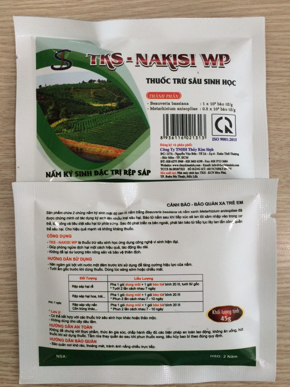 [ GÓI 45G ] THUỐC TRỪ SÂU SINH HỌC NAKISI: Đặc Trị Rệp Sáp