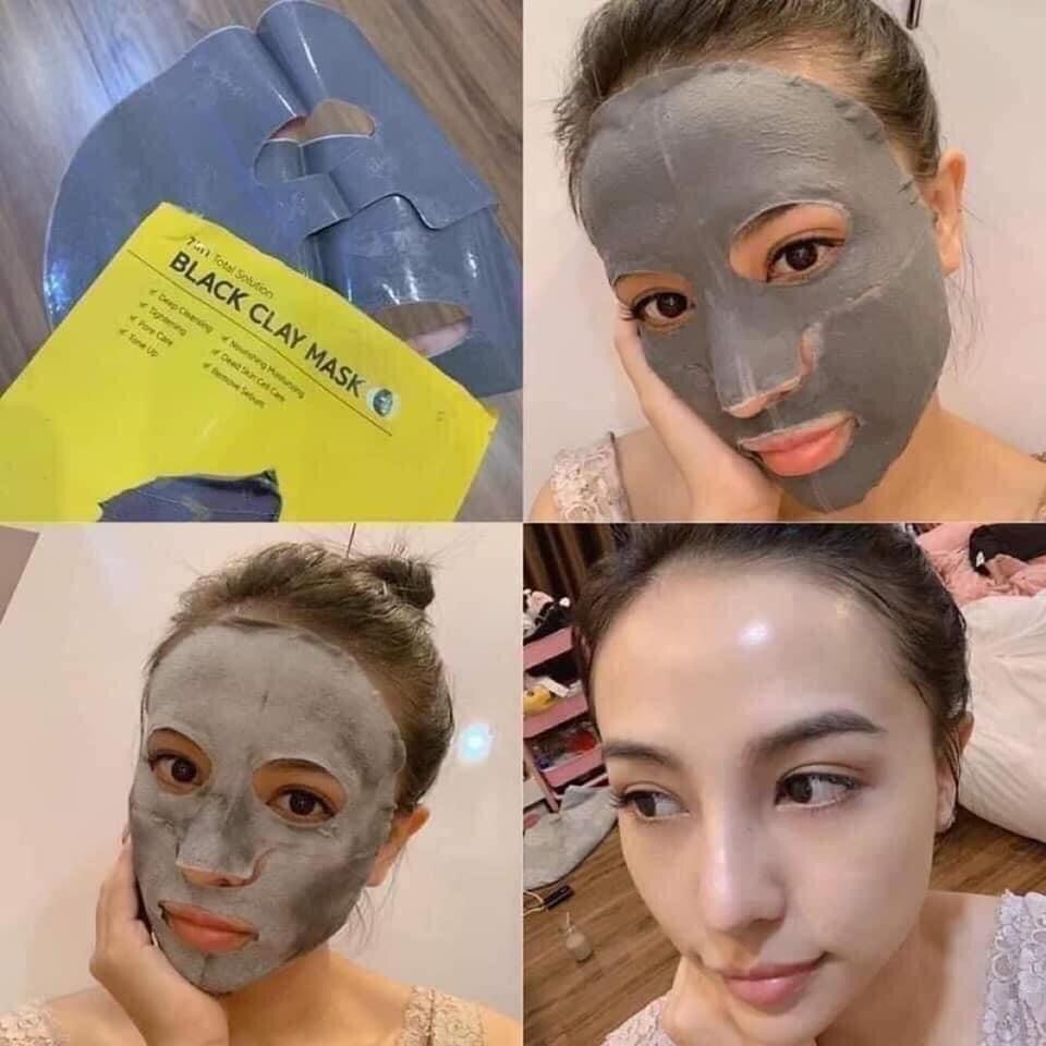 Mặt nạ miếng đất sét Black Clay mask (lẻ 1 miếng)