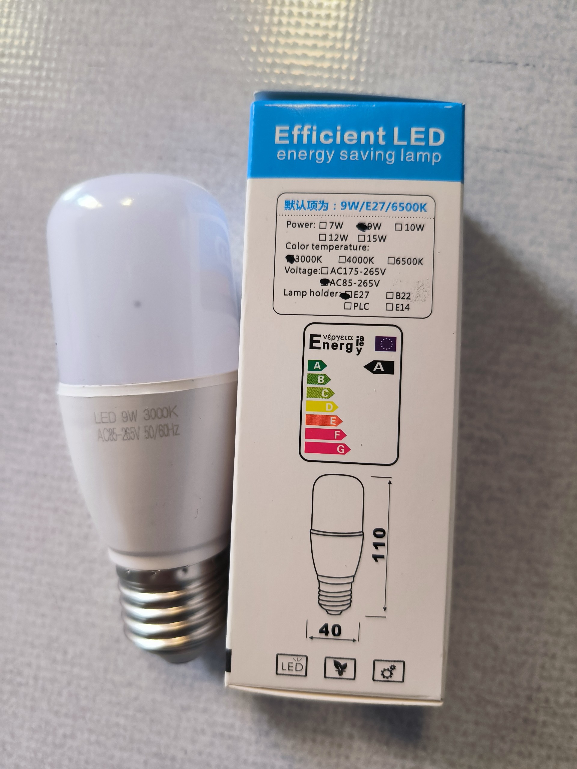 Bóng đèn led trụ dài 9w