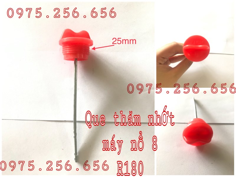 Que thăm nhớt máy nổ 8-r180 phụ tùng máy cày