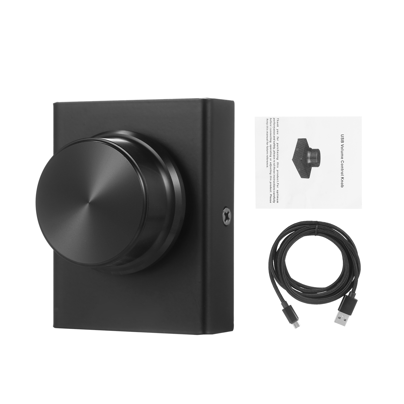 USB Volume Control Knob One Key Mute Volume Controller for Computer Laptop Plug and Play PC Speaker Audio Adjuster Compatible with Win 10/ 8/ 7/ Vista/ XP/ Mac