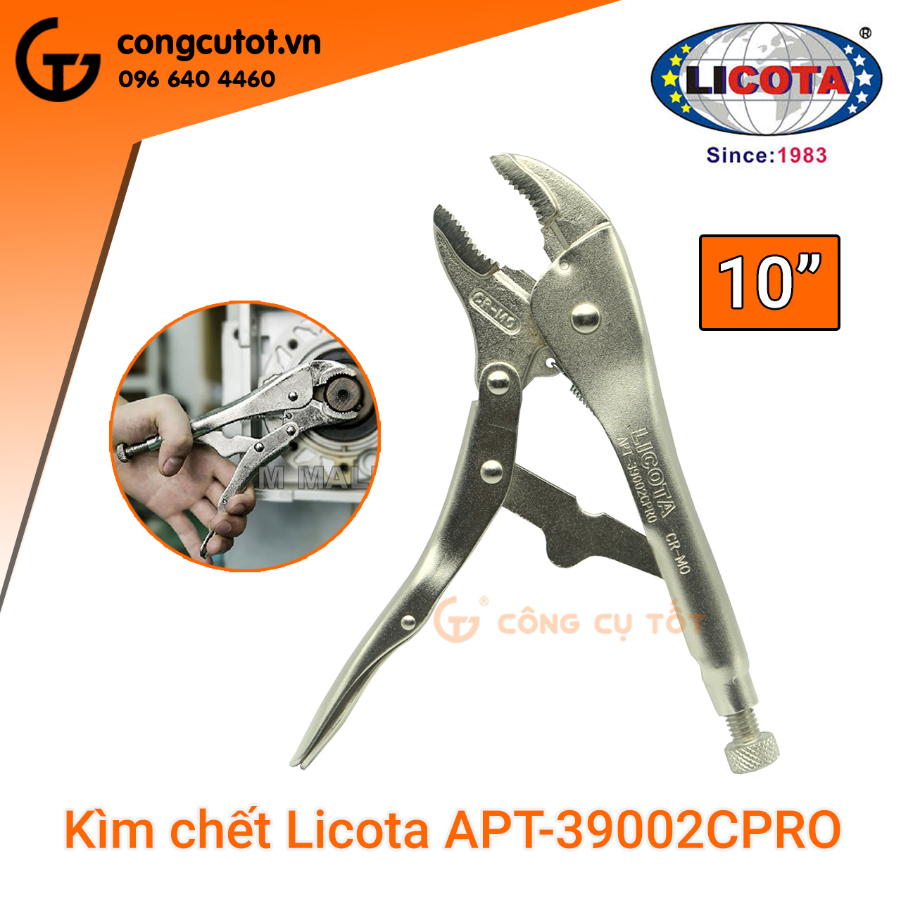 Kìm bấm chết Licota APT-39002CPRO 250mm