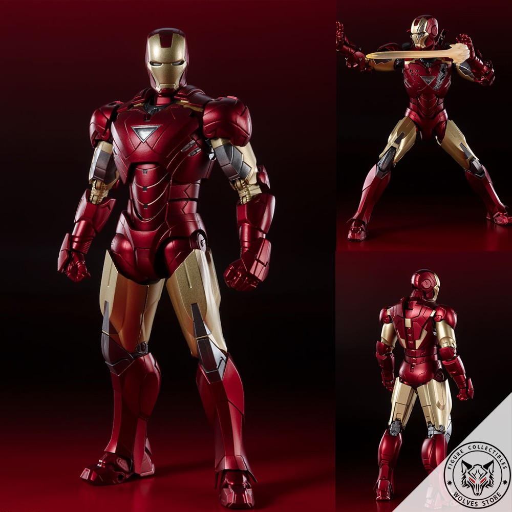 [HCM][Order báo giá] Mô hình chính hãng SHF: Iron man Mk6 (battle damaged)