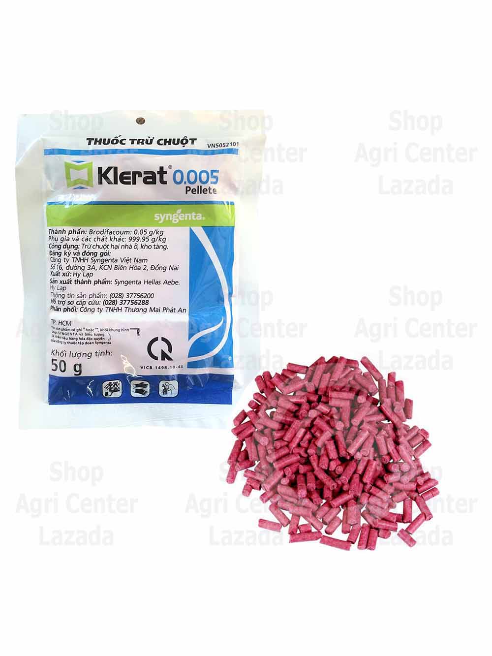 THUỐC DIỆT CHUỘT KILLRAT 0.005% - (6 gói x 50g)