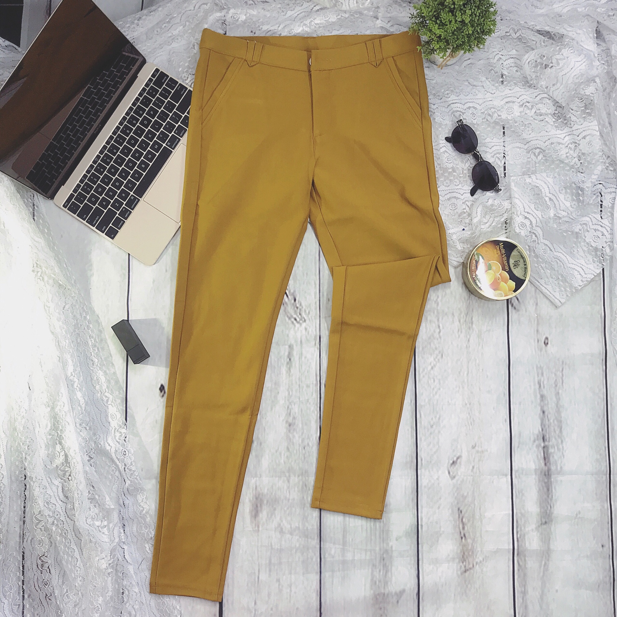 [HCM]Quần dây kéo cotton Hàn Quốc(size 40-65kg)