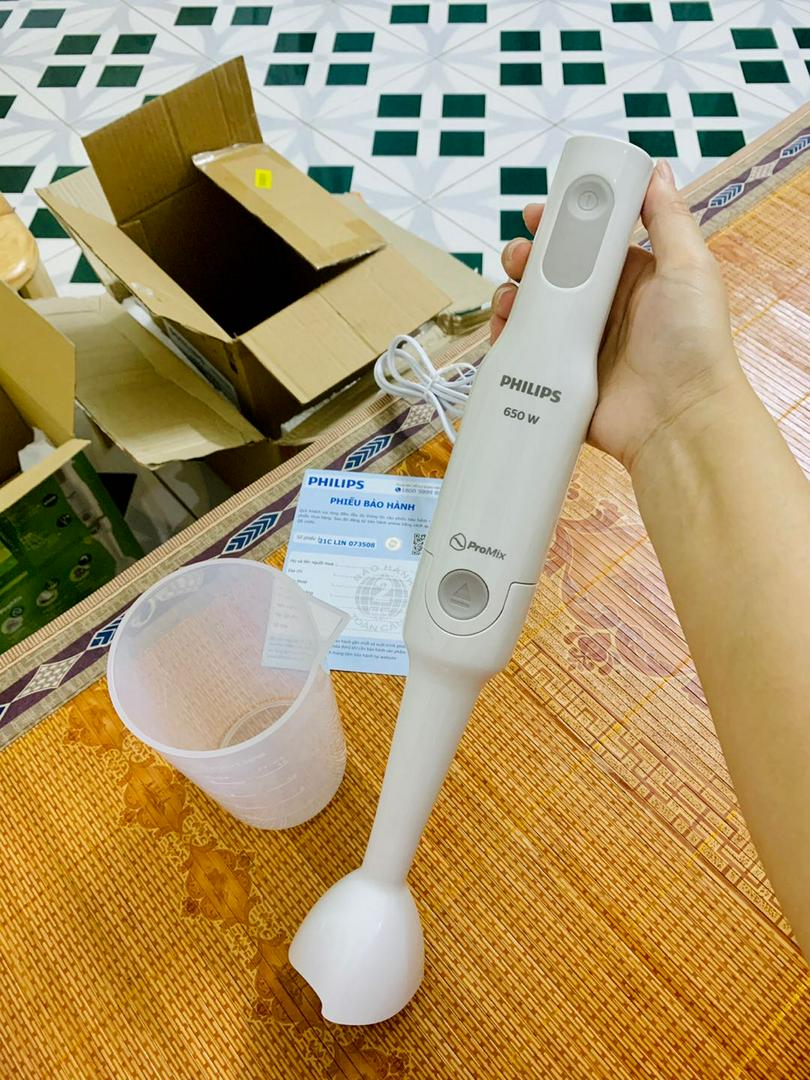 Máy xay cầm tay Philips HR1600 HR2531 (Trắng)