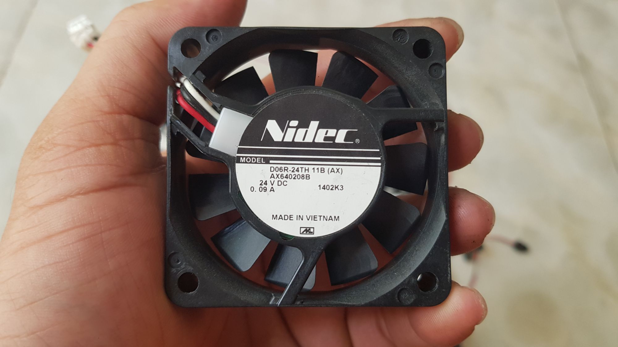 [HCM]Quạt tản nhiệt Nidec 24V 6×6×1.5 tháo máy Nhật