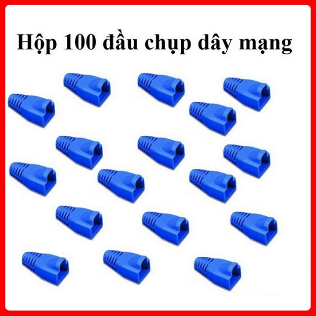 Đầu bọc dây mạng RJ45 cat5 cat6 [Bịch 100 đầu]